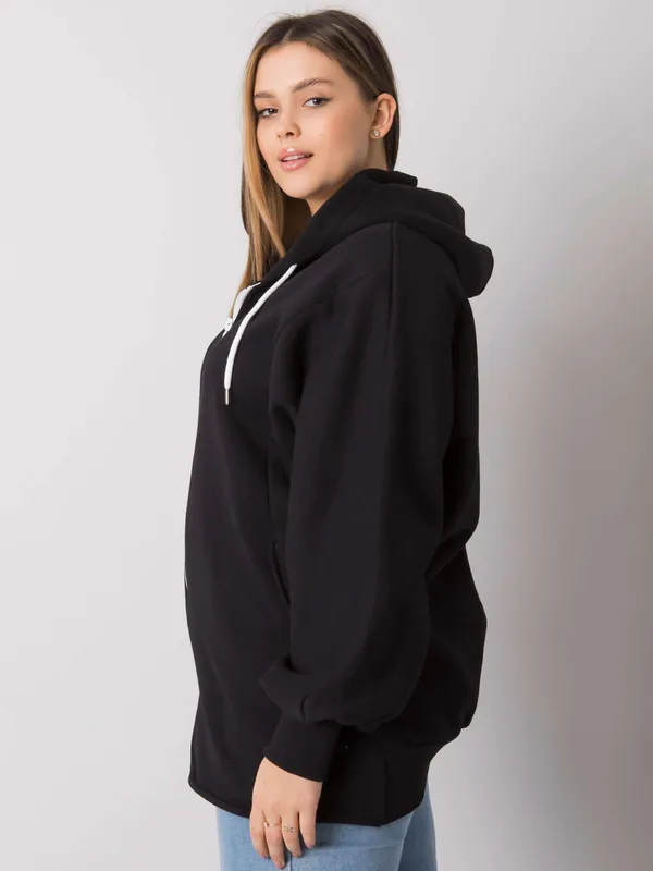 Rozpinana bluza oversize z kapturem - widok 2