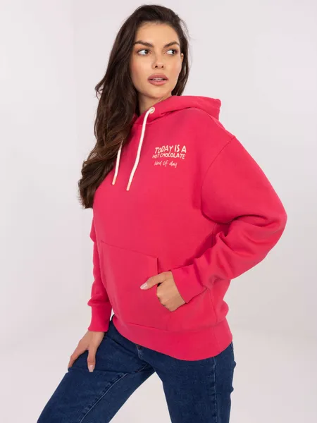Oversize bluza z kapturem i graficznym nadrukiem