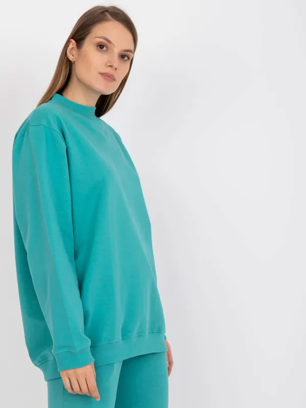 Casualowa bluza oversize ze stójką