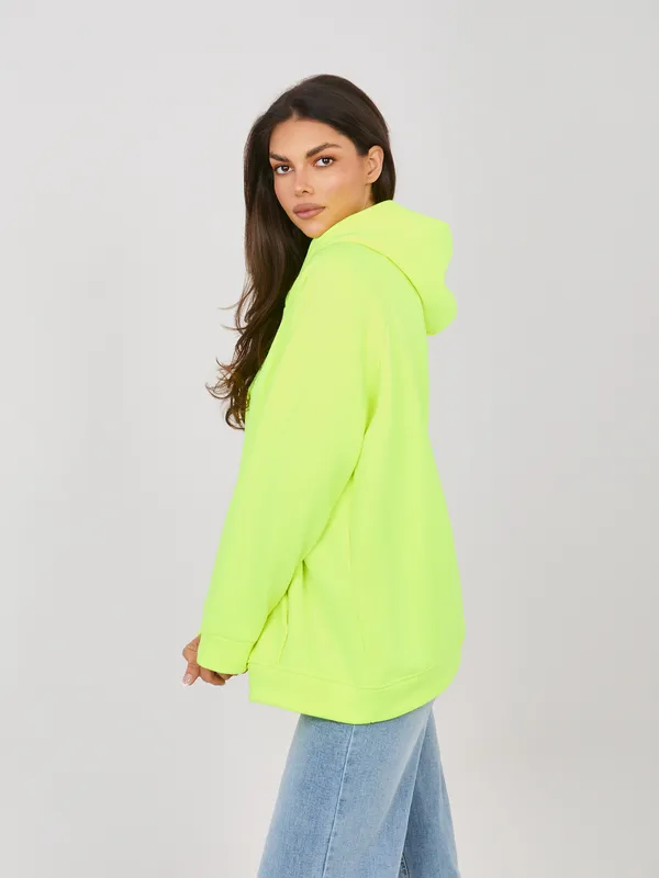Bluza oversize z kapturem i nadrukiem