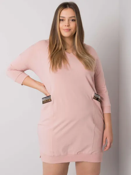 Sukienka sportowa oversize z ozdobnymi kieszeniami