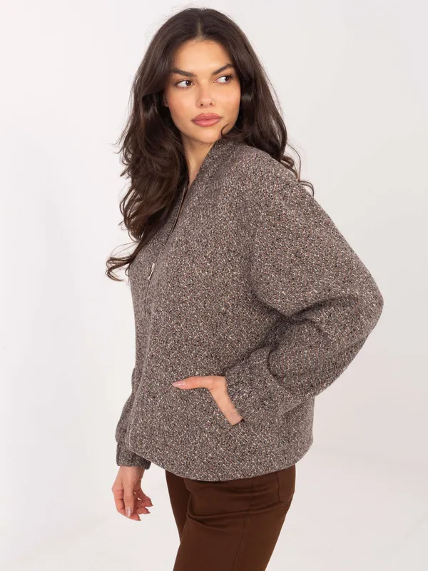 Oversize bluza bomberka z zapięciem na suwak