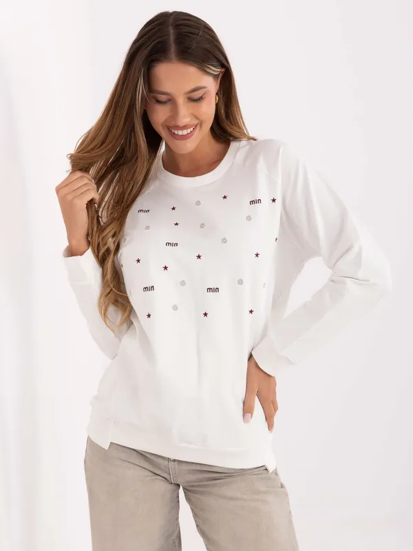Casualowa bluza o kroju oversize z nadrukiem