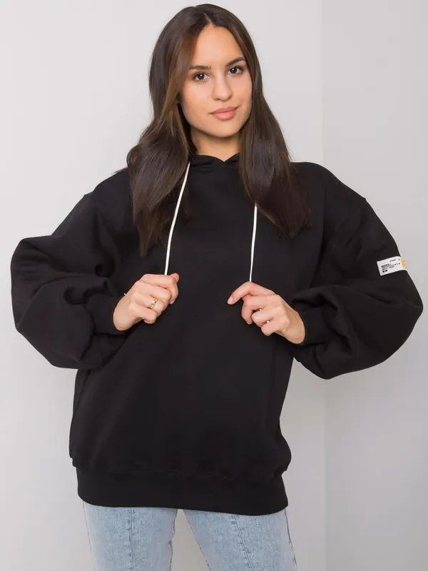 Casualowa bluza oversize z szerokimi rękawami - widok 2