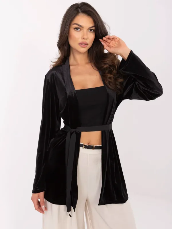 Wizytowa narzutka z wiązaniem w talii