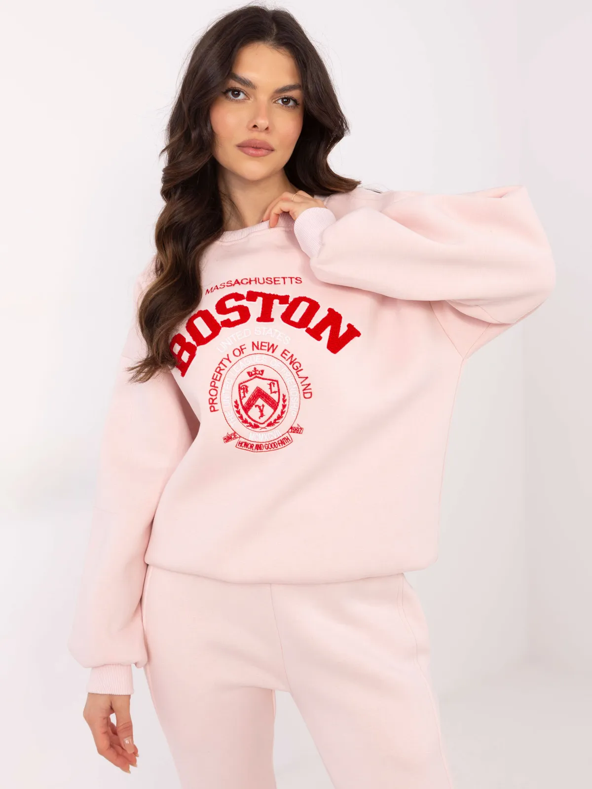 Bluza oversize w stylu amerykańskiego college'u - zdjęcie 1