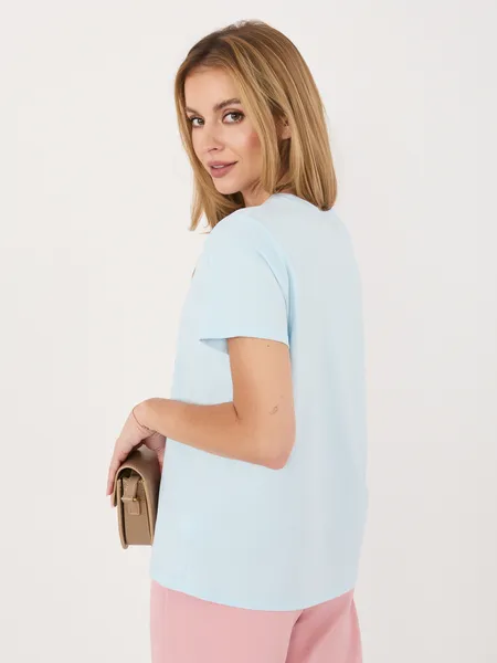 T-shirt z urokliwym haftem w kotki