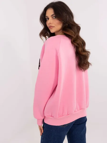 Bluza oversize w stylu varsity z nadrukiem