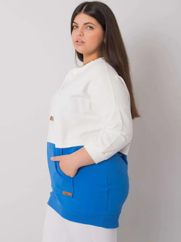 Casualowa bluza typu oversize z praktyczną kieszenią