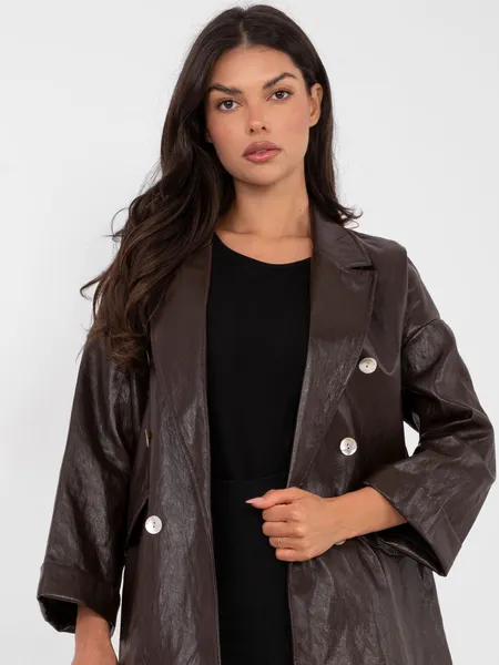 Dwurzędowa marynarka oversize o kroju casualowym