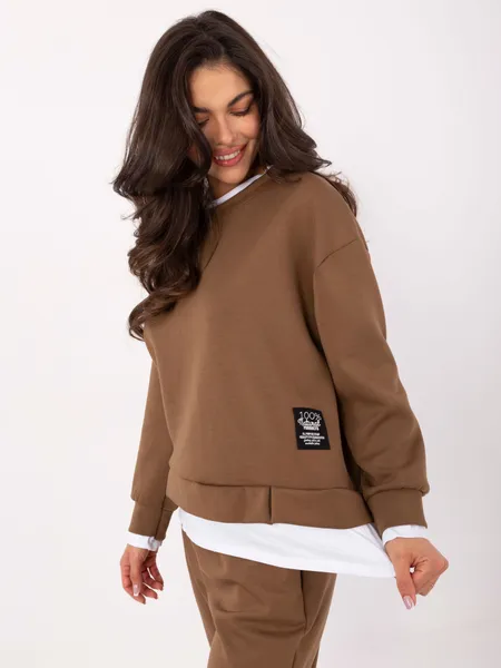 Casualowy dwuczęściowy komplet dresowy typu oversize