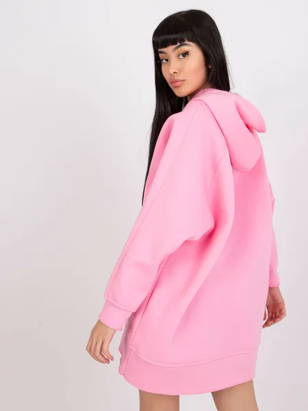 Długa bluza oversize z kapturem w miejskim stylu