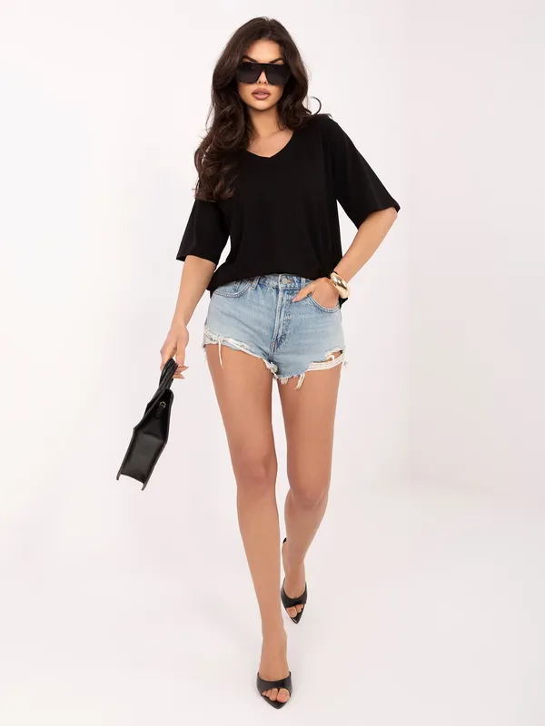 Casualowy T-shirt o luźnym kroju oversize