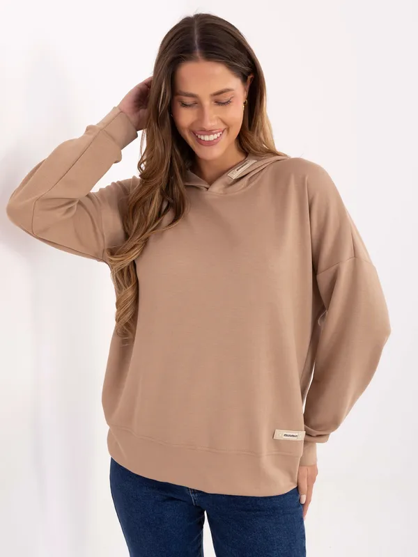 Casualowa bluza z kapturem o kroju oversize