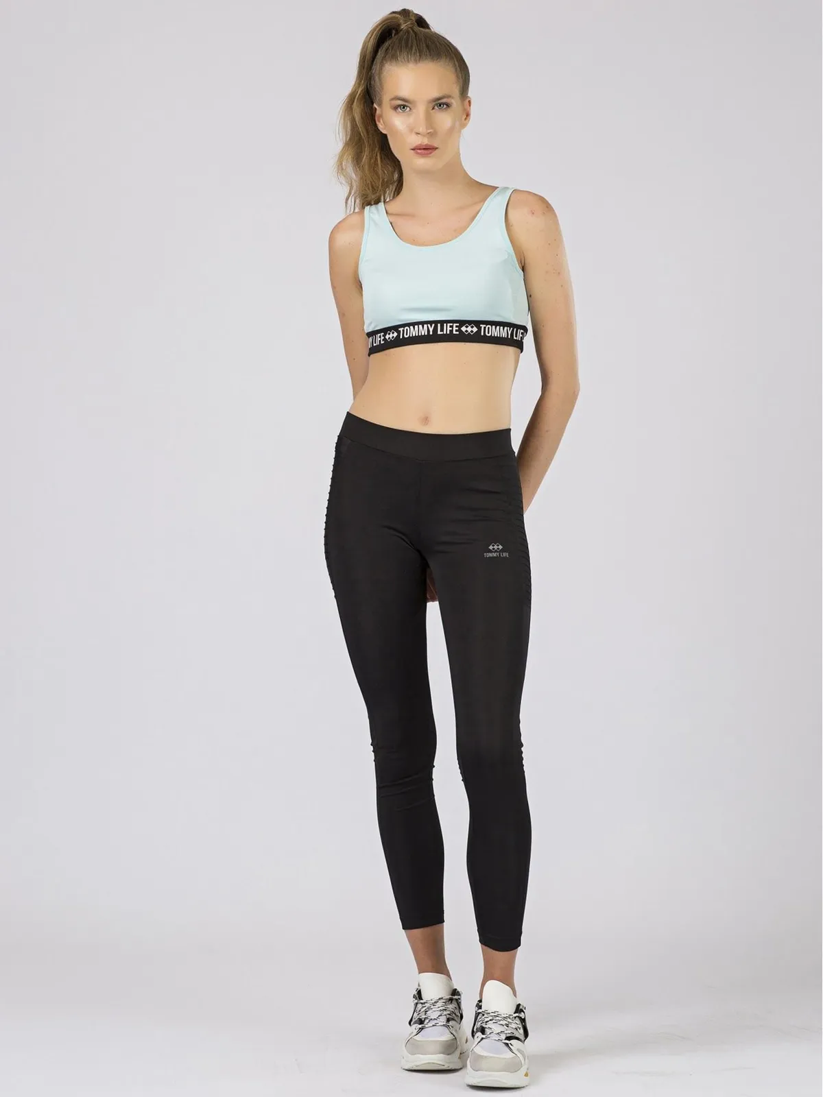 Top sportowy TOMMY LIFE khaki - zdjęcie 5