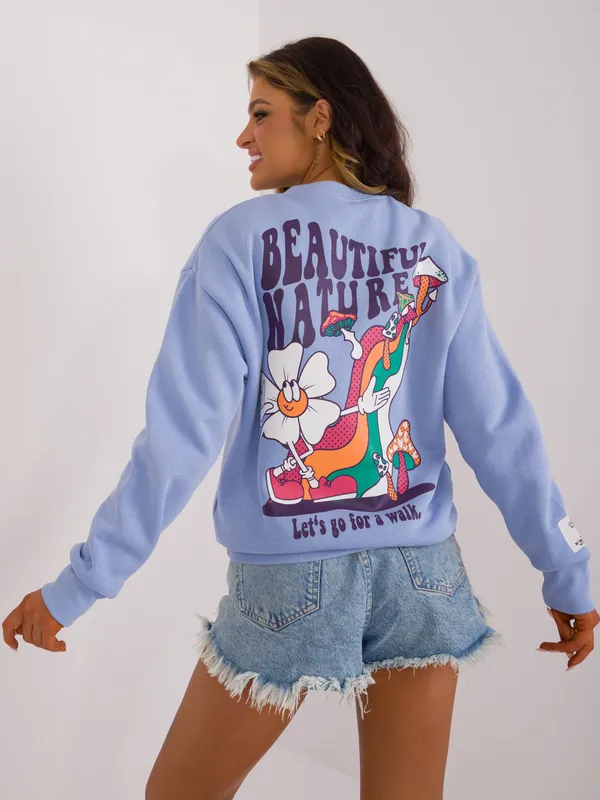 Oversize bluza z grafiką w klimacie retro