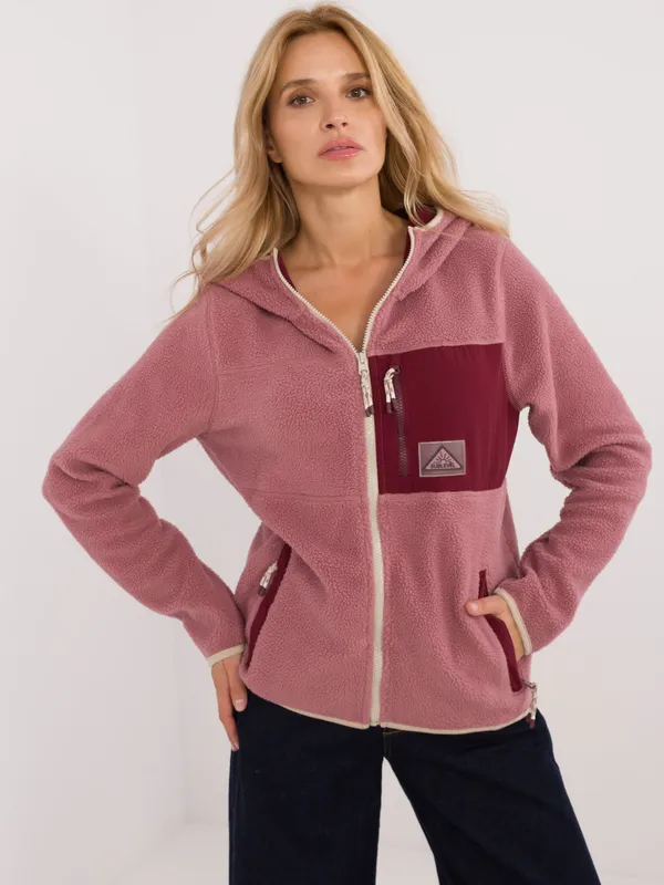 Rozpinana bluza outdoorowa z kapturem - widok 2