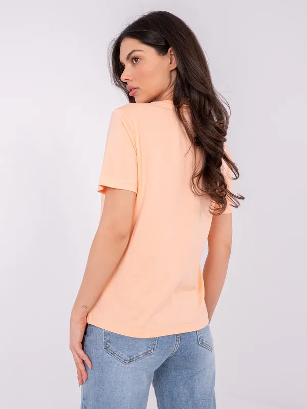 Casualowy T-shirt z haftowanym motywem zwierzęcym