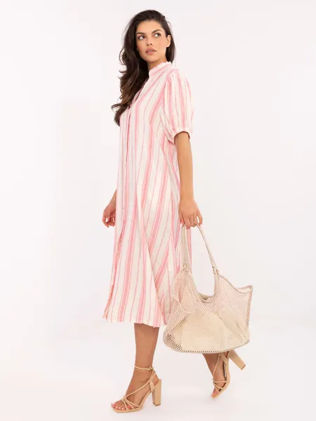 Sukienka koszulowa midi o kroju oversize