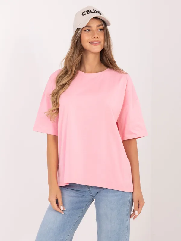 Casualowy T-shirt o kroju oversize - widok 2