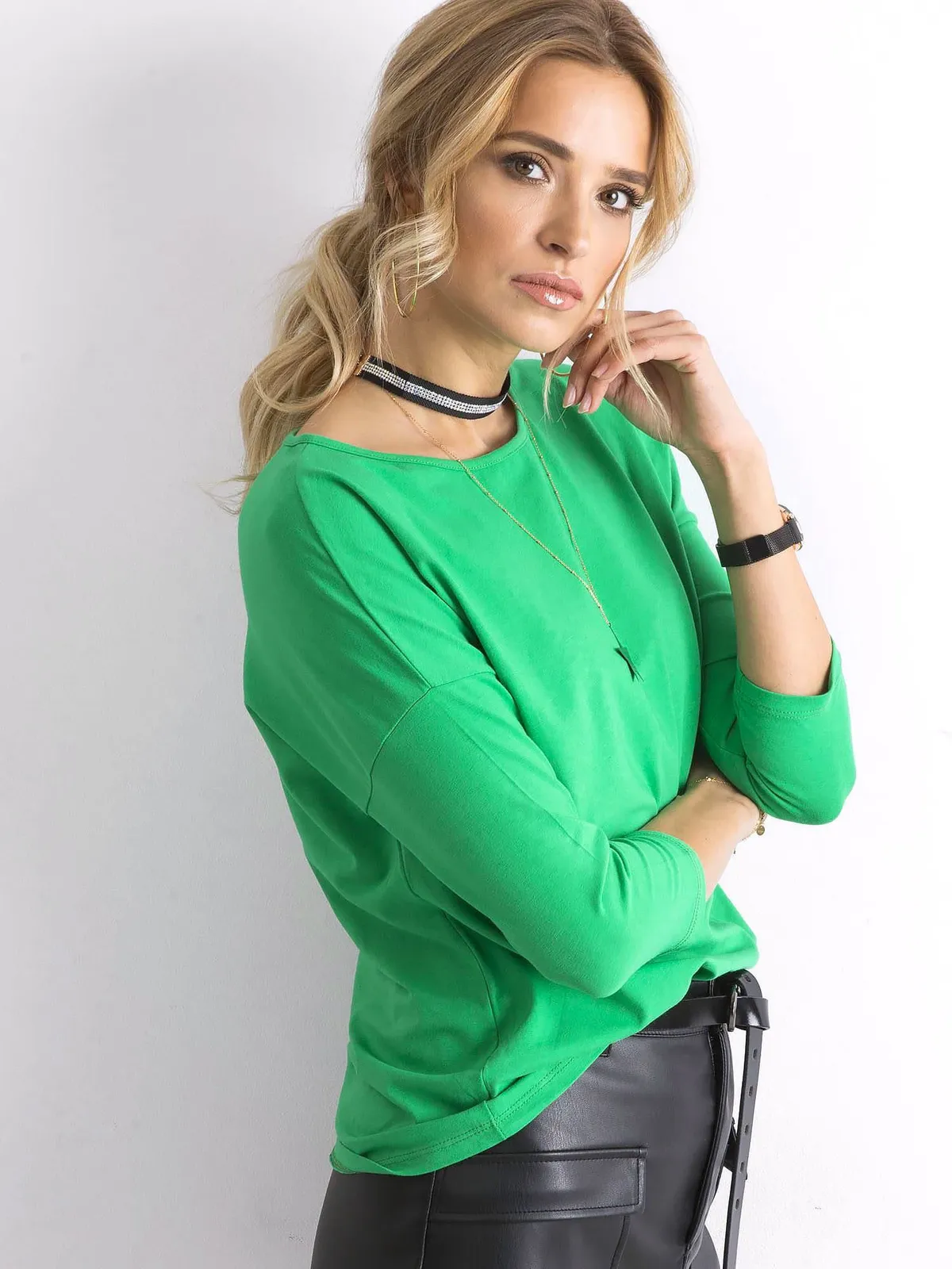 Zielona bluzka April - zdjęcie 1