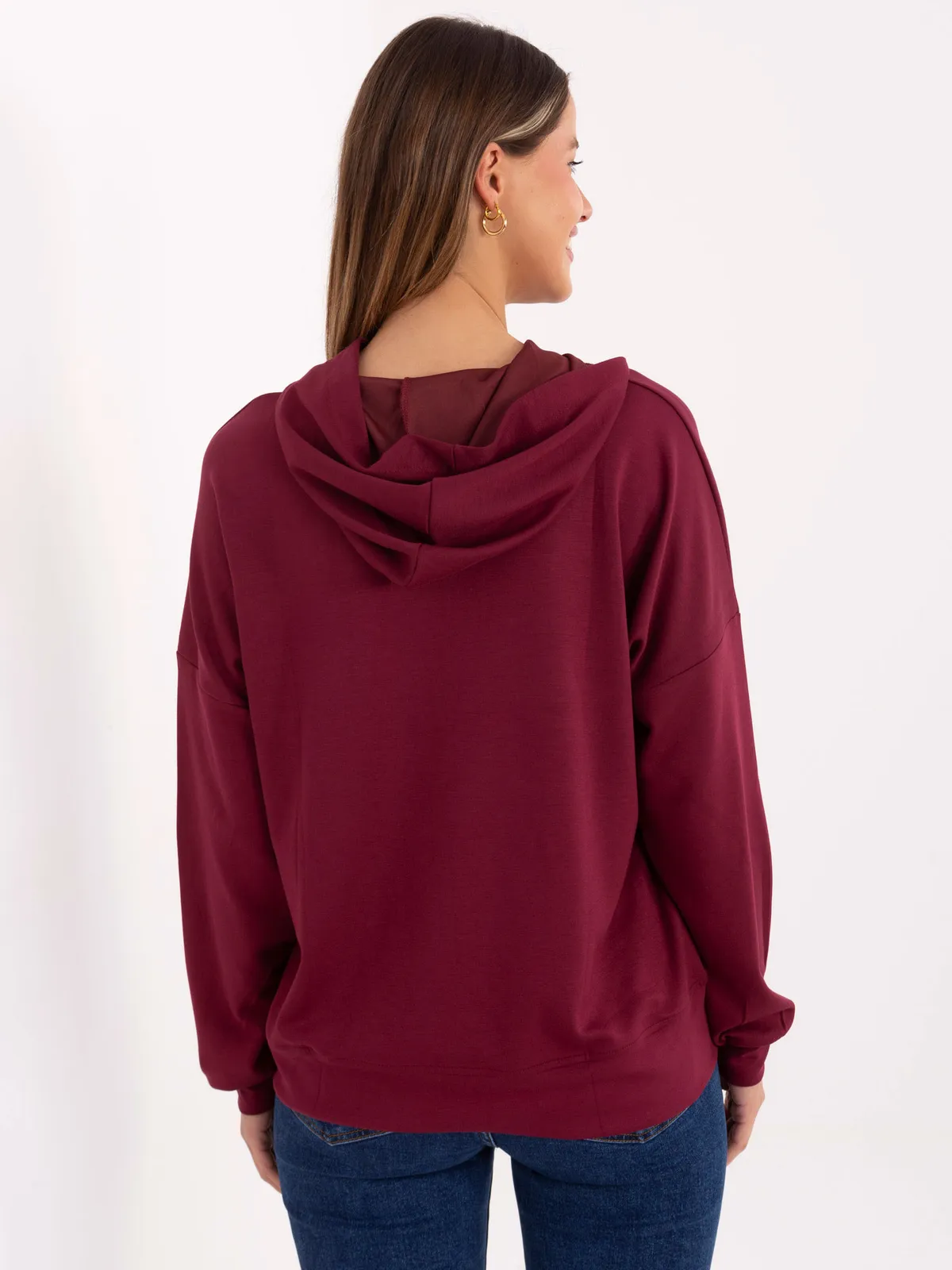 Casualowa bluza z kapturem o kroju oversize - zdjęcie 1