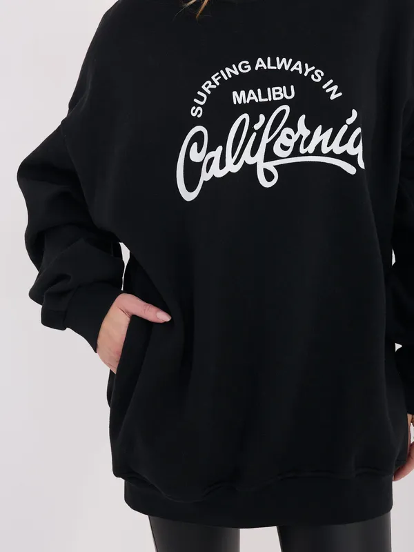 Bluza oversize z napisem w klimacie california - widok 2
