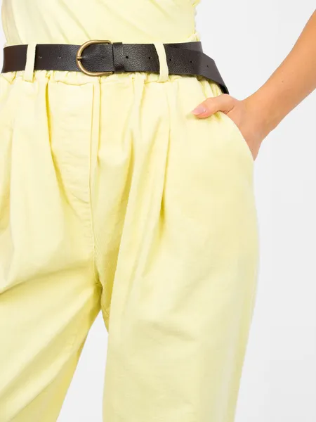 Casualowe spodnie typu slouchy z wysokim stanem
