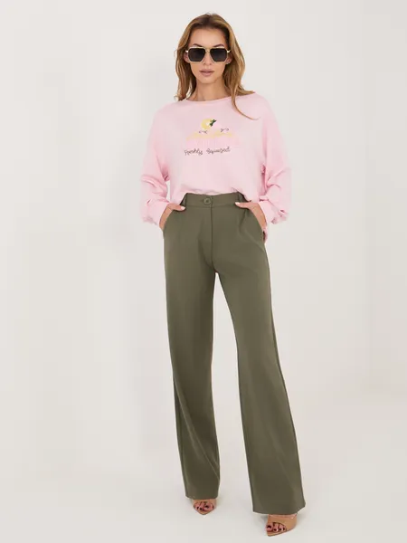 Bluza oversize z ozdobnym nadrukiem w stylu casual