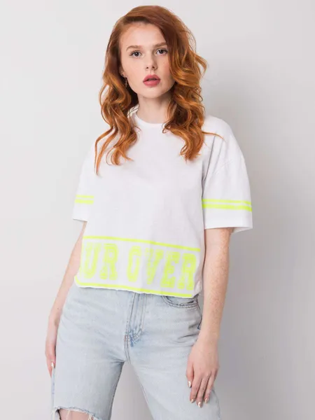 Czarny t-shirt damski z nadrukiem