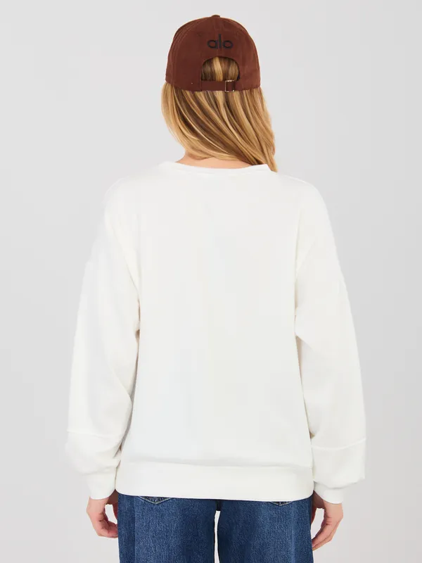 Bluza oversize z wyrazistym nadrukiem w stylu casual