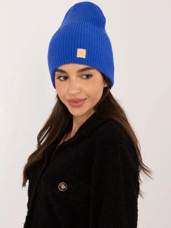 Prążkowana czapka typu beanie o kroju oversize