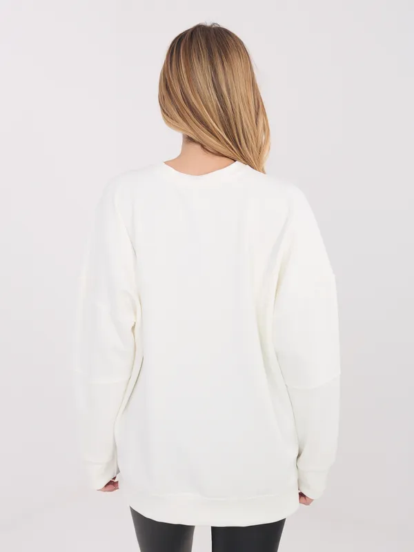 Casualowa bluza oversize z naszywką