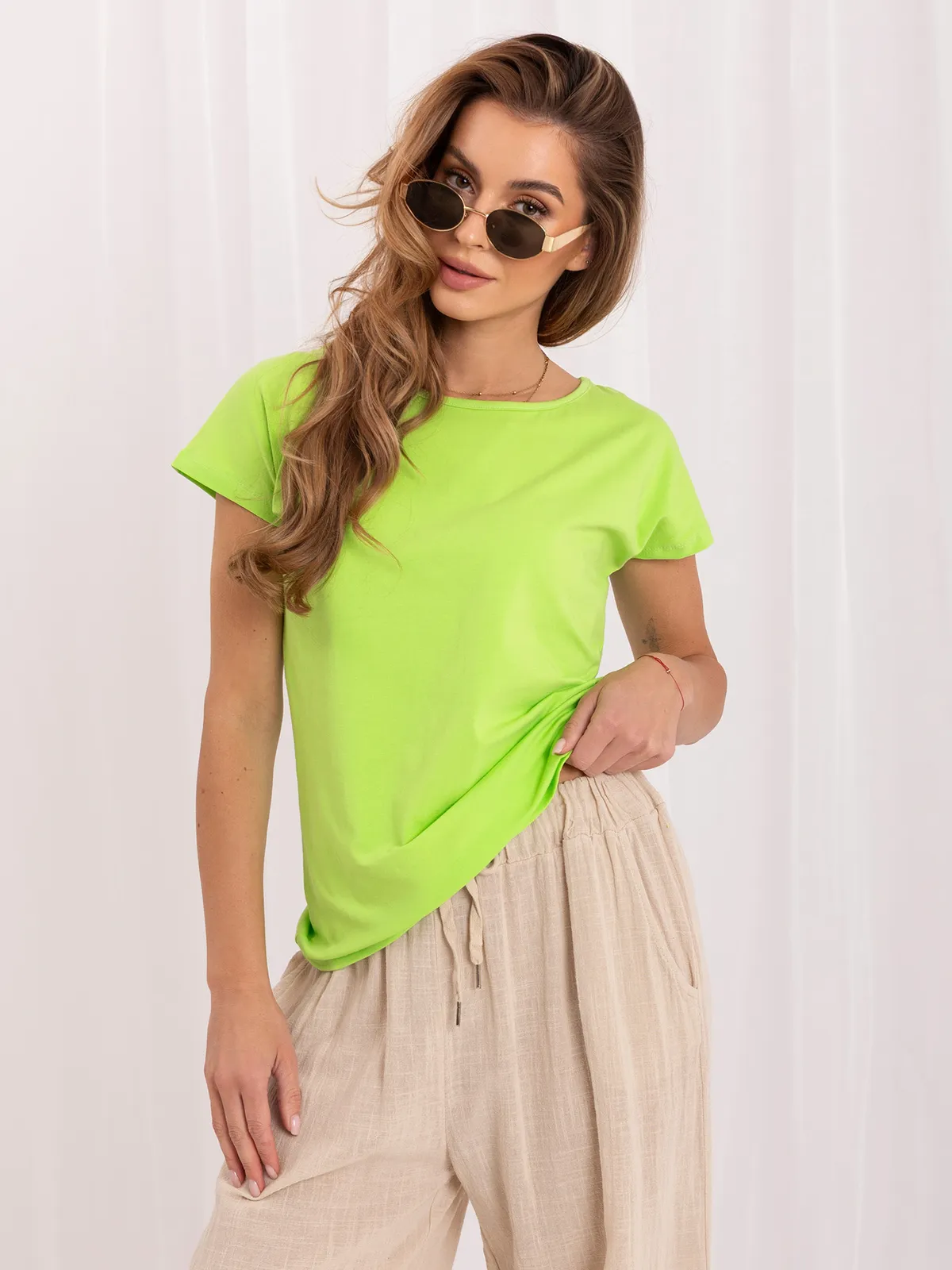 Fluo zielony t-shirt Circle - zdjęcie 6