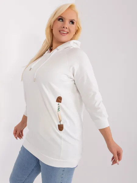 Casualowa bluza z kapturem i kieszeniami