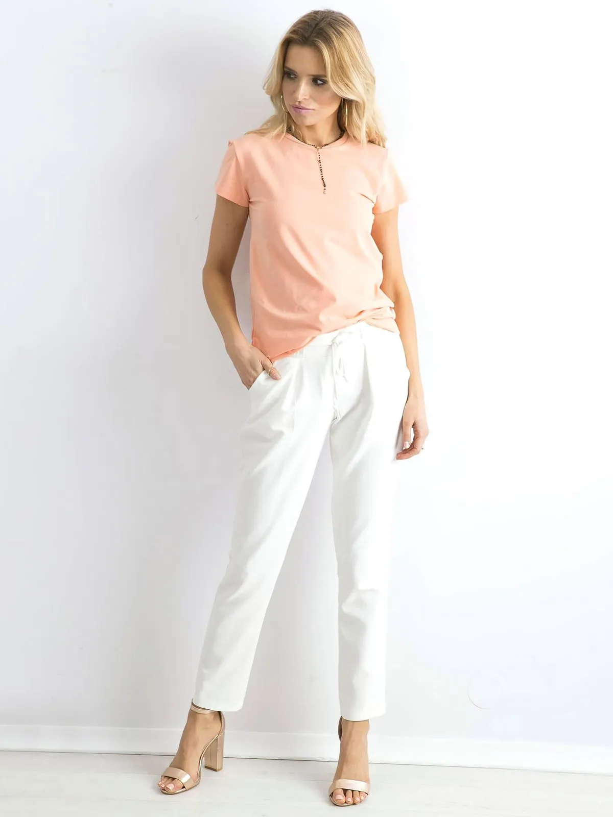 Brzoskwiniowy t-shirt Peachy - zdjęcie 1