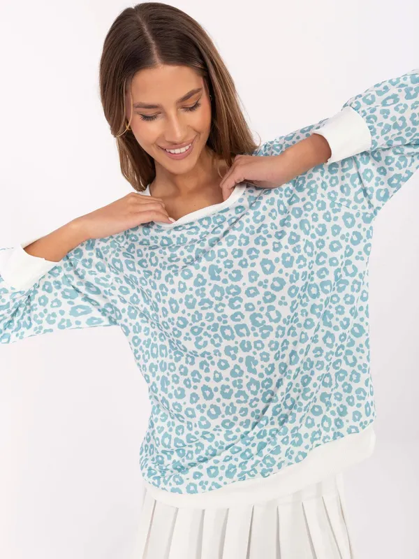 Bluza o kroju oversize w zwierzęcy print - widok 2