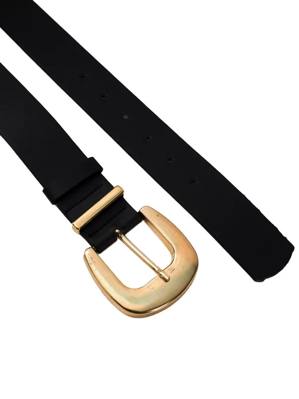 Klasyczny pasek z ozdobną klamrą w stylu vintage - widok 2