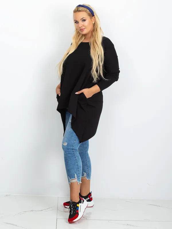 Tunika czerwona plus size - widok 2