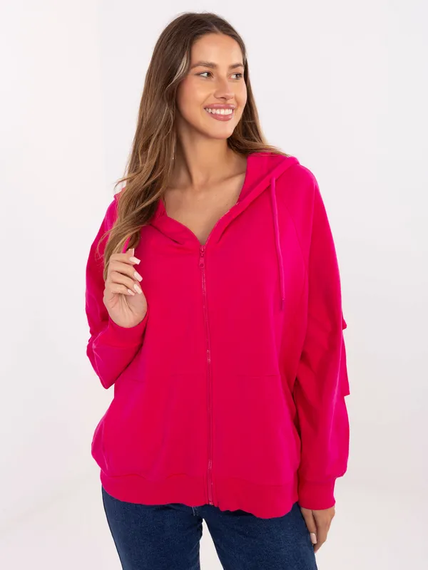 Casualowa bluza rozpinana z kapturem oversize