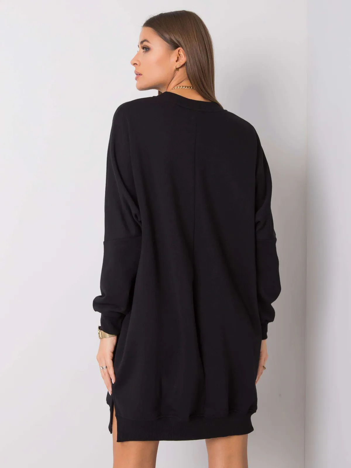 Morska sukienka dresowa oversize - zdjęcie 1