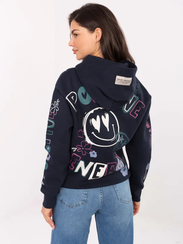 Bluza oversize z kapturem i graficznym nadrukiem