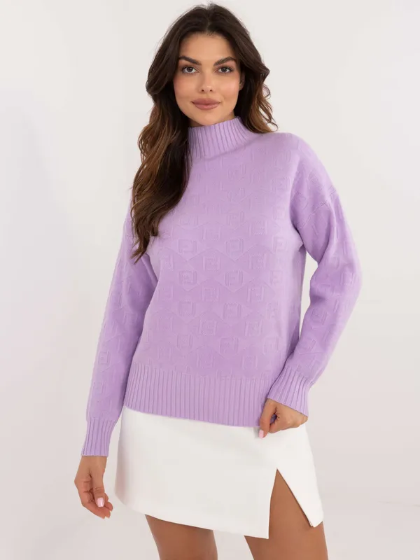 Sweter o kroju oversize z wysokim kołnierzem