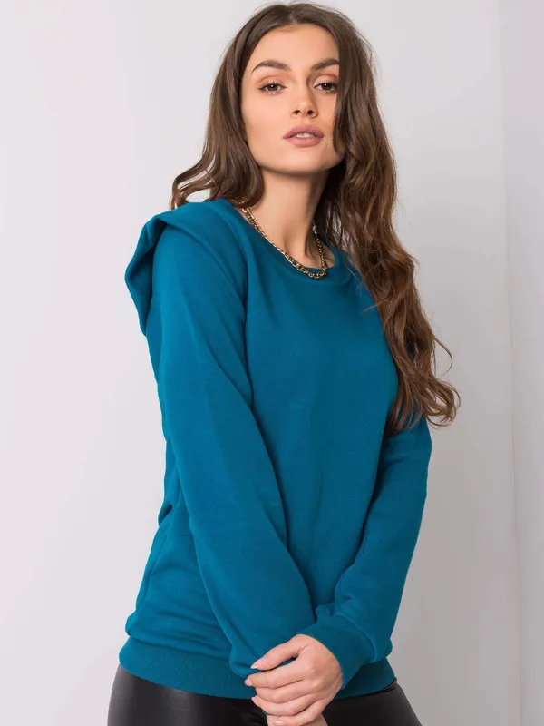 RUE PARIS Morska bluza z bawełny