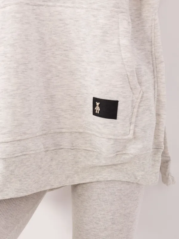 Trzyczęściowy komplet z bluzą oversize i legginsami