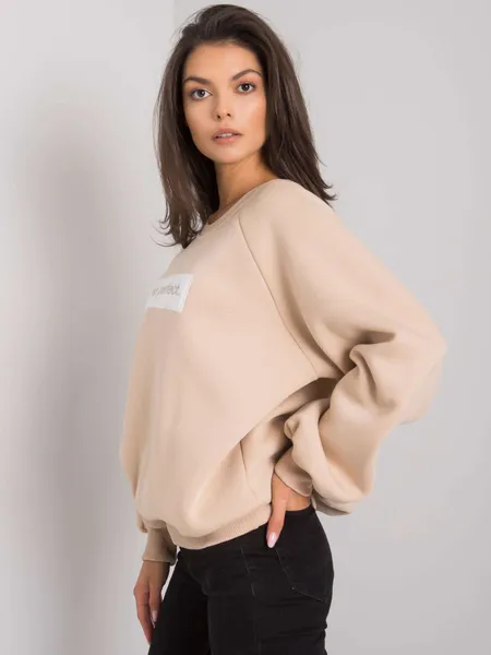 Szara bawełniana bluza bez kaptura