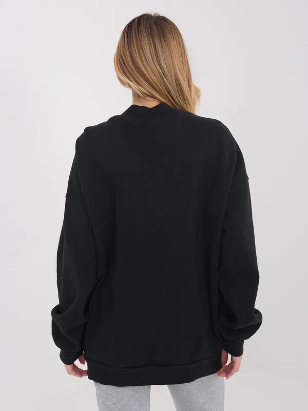 Rozpinana bluza typu bomber w kroju oversize - widok 2