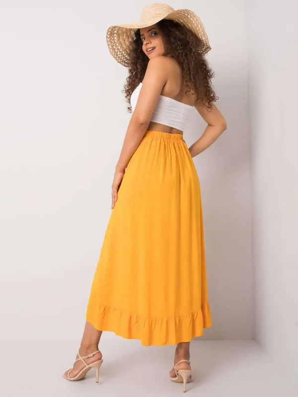 OCH BELLA Pomarańczowa spódnica asymetryczna