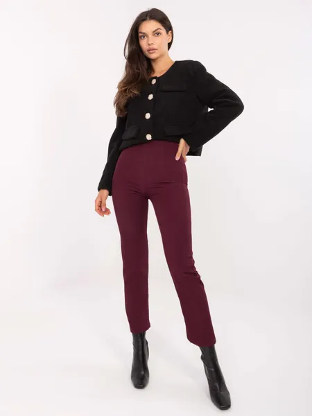Klasyczne spodnie wizytowe z wysokim stanem