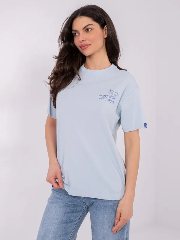 Casualowy t-shirt z nadrukiem w stylu retro